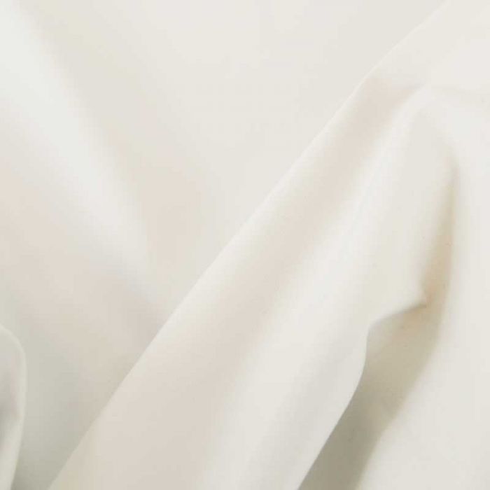 Tissu doublure satin occultant - Blanc x 10 cm