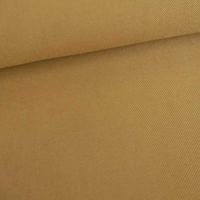 Tissu gabardine sergé haute couture - brun clair x 10cm
