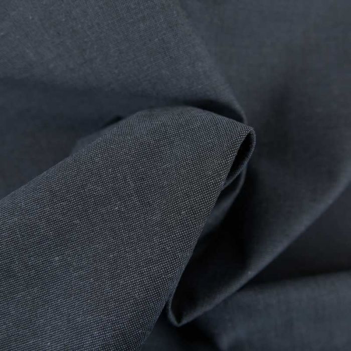 Tissu toile de coton haute couture - bleu denim x 10 cm
