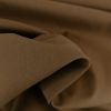 Tissu gabardine sergé haute couture - marron x 10cm