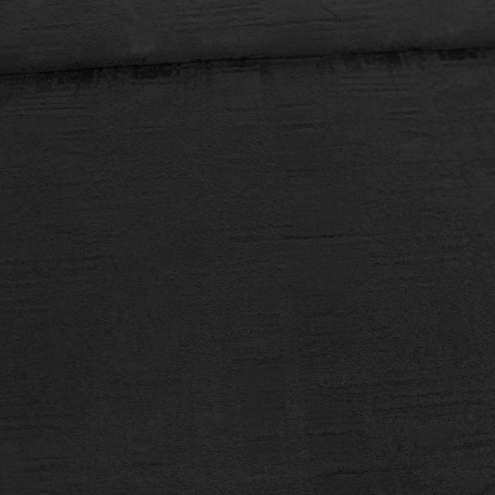 Tissu coton texturé haute couture - noir x 10 cm
