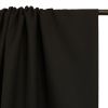Tissu polycoton stretch uni haute couture - noir x 10 cm