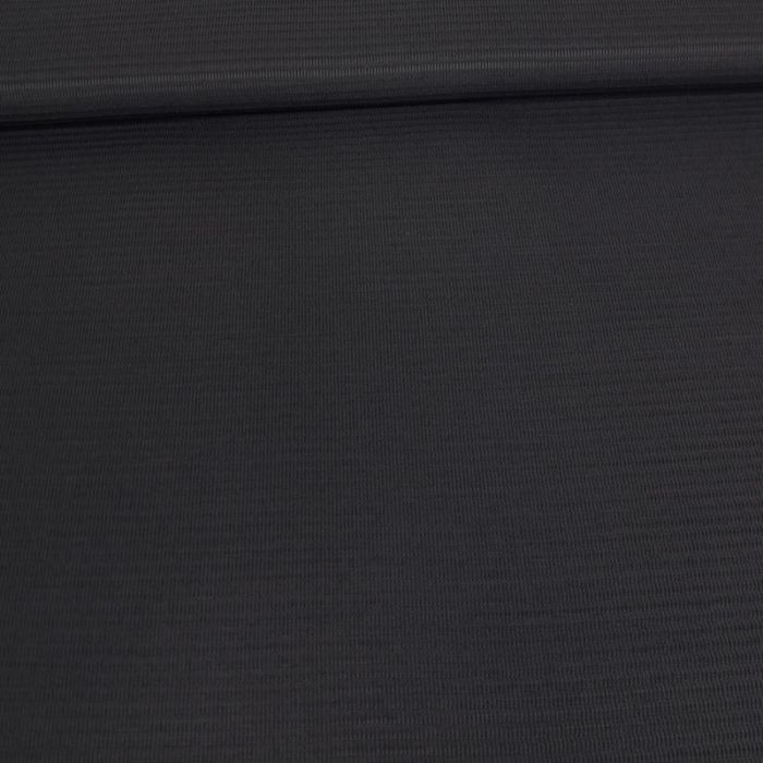 Tissu maille légère rayures haute couture - bleu marine x 10 cm