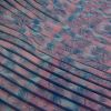 Tissu crêpe plissé feuilles palmier - rose x 10 cm