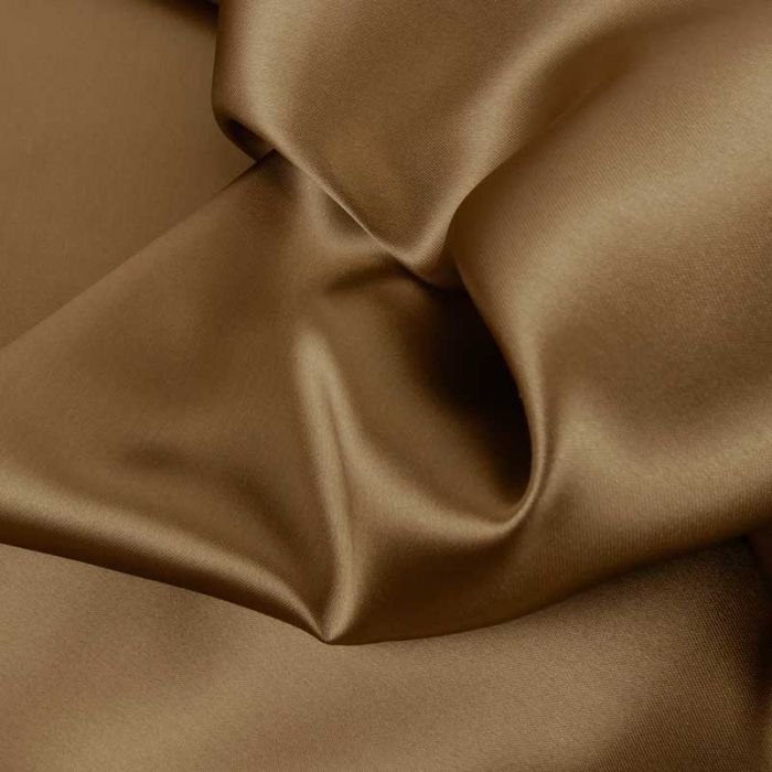 Tissu doublure viscose haute couture - marron x 10 cm