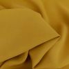 Tissu cupro viscose haute couture - jaune ocre x 10 cm