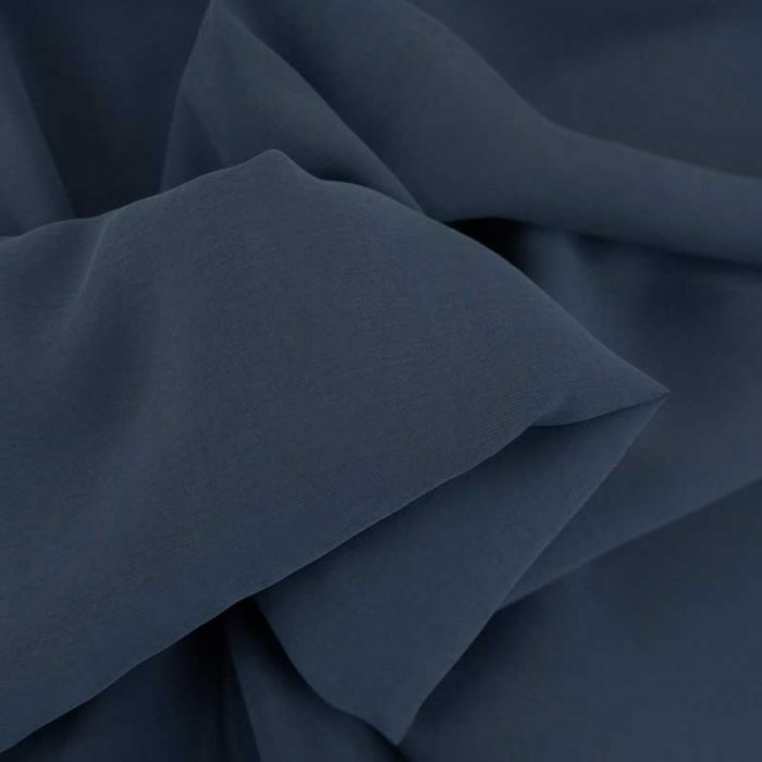 Tissu cupro viscose haute couture - bleu x 10 cm