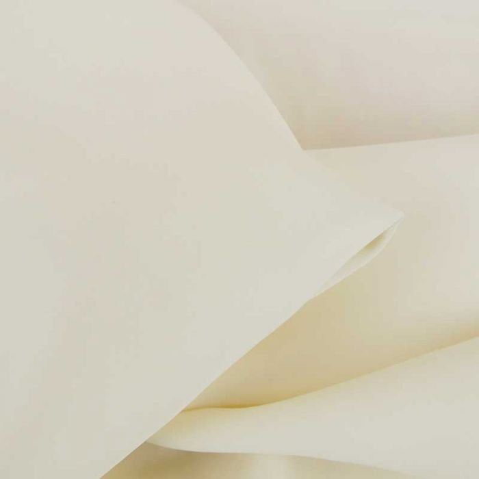 Tissu cupro viscose haute couture - blanc cassé x 10 cm