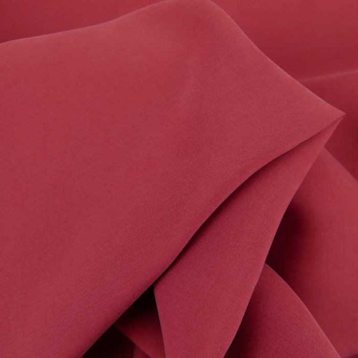 Tissu cupro viscose haute couture - rouge x 10 cm