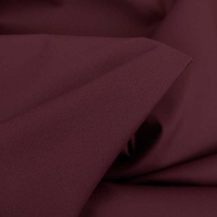 Tissu coton chino stretch - bordeaux x 10cm