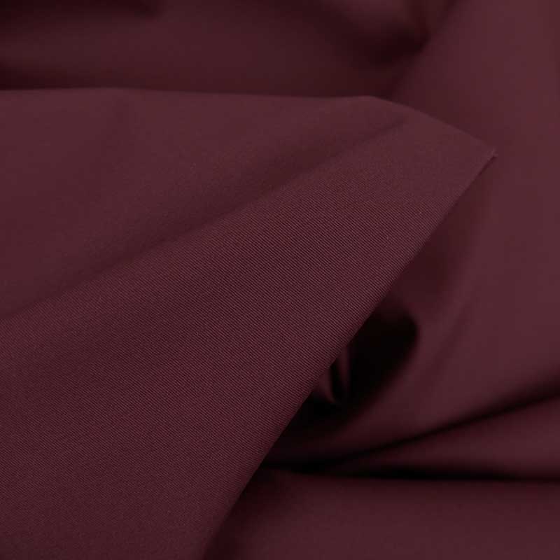 Tissu Chintz Bordeaux - Largeur 280 Cm - Composition Coton/polyester - Neuf - Fabriqué En France