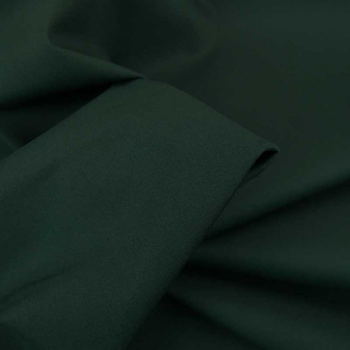 Tissu coton chino stretch - vert foncé x 10cm