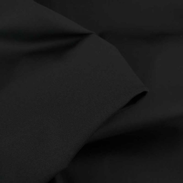 Tissu coton chino stretch - noir x 10cm
