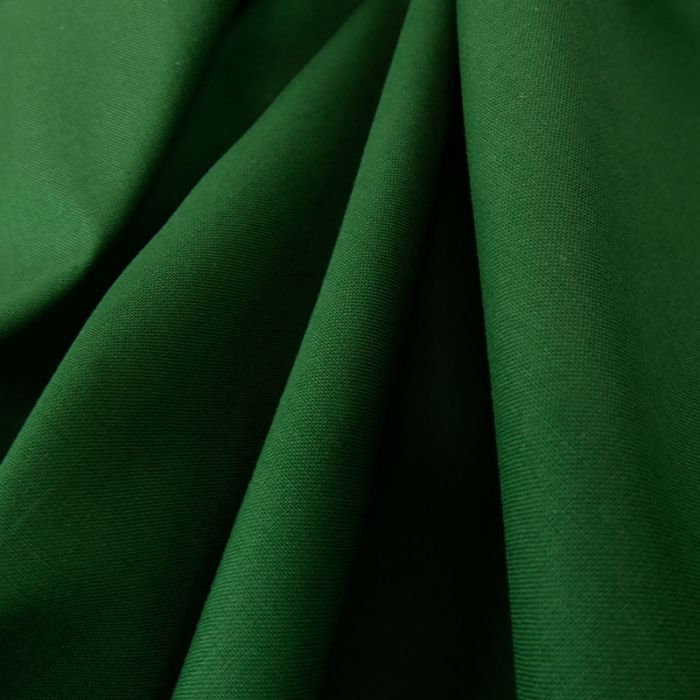 Tissu cretonne coton uni - vert olive x 10cm