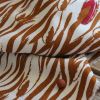 Tissu crêpe viscose Zebra blanc nacre - Eglantine et Zoé x 10 cm