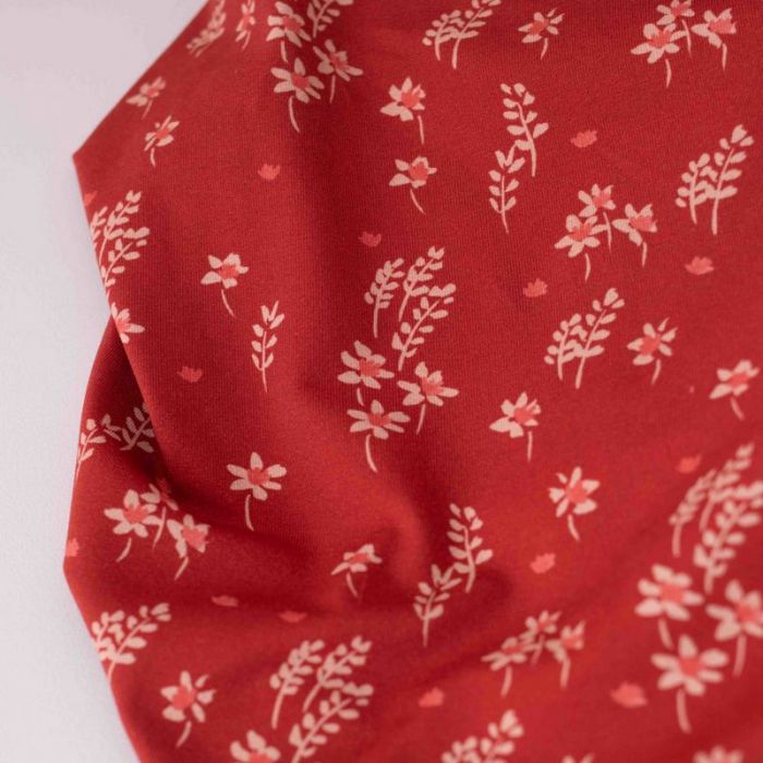 Tissu jersey bio Brise d'automne - Lise Tailor x 10 cm