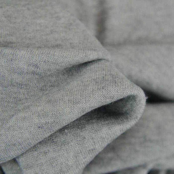 Tissu jersey viscose chiné fin - gris clair x 10 cm