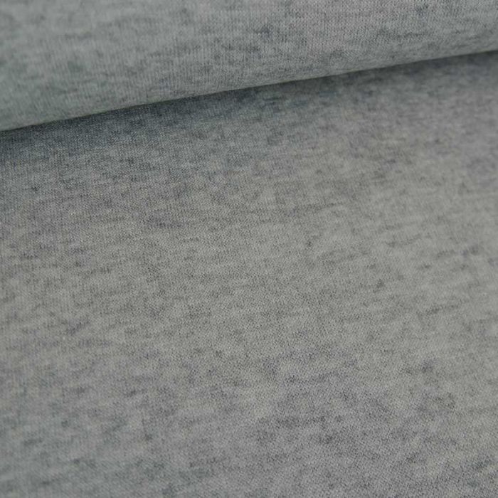 Tissu jersey viscose maille - gris clair x 10 cm
