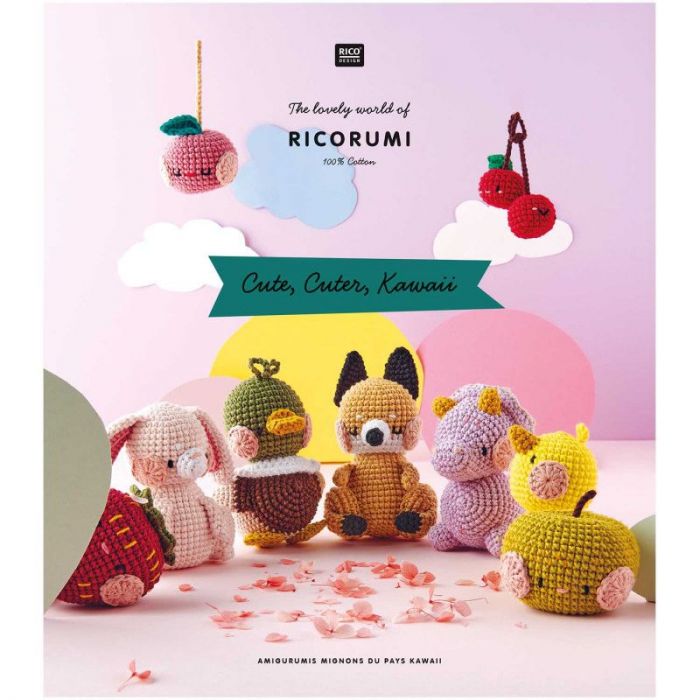 Livre De Crochet Ricorumi - Shroom (Champignons) - Modèles Pour Crocheter Champignons Et Petites Créatures De La Forêt - Avec Fils Rico Design