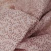 Tissu double gaze bio petites pousses -rose clair x 10cm
