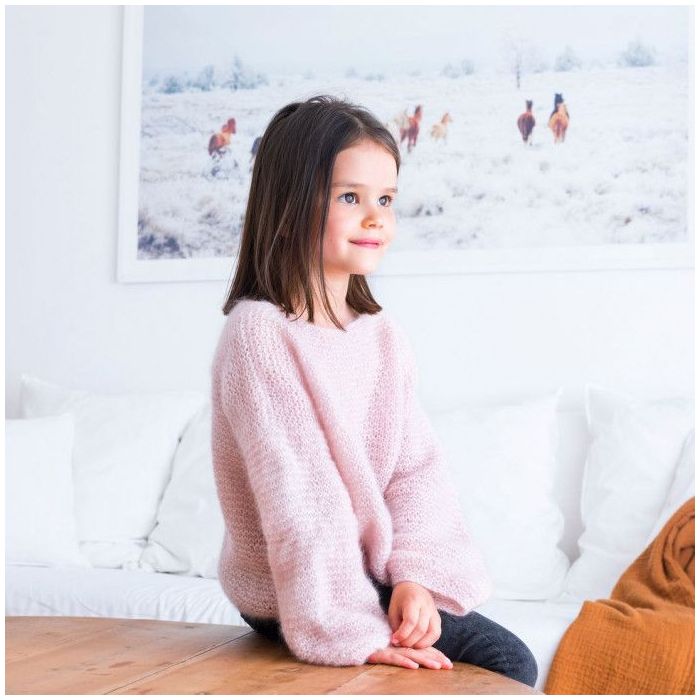 Pull Hiver Fille En Laine Douce - Taille 5 à 12 Ans - Chic, Élégant, Confortable - Facile D'Entretien