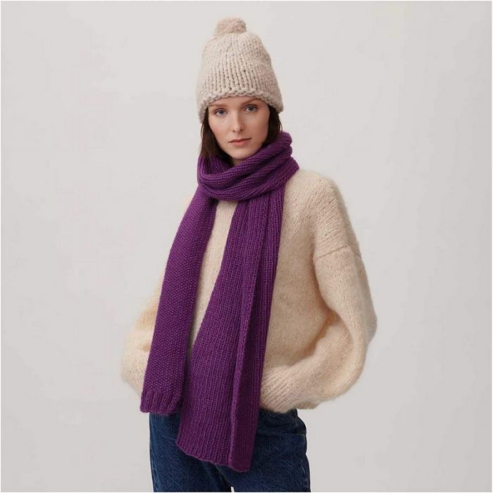 Kit tricot bonnet en alpaga - Rico design