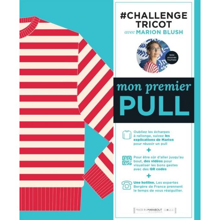 Challenge Tricot : mon premier pull - Marion Blush