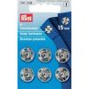 Boutons pression métal 15 mm Prym argent