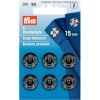 Boutons pression métal 15 mm Prym noir