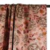 Tissu twill viscose bégonias haute couture - rose x 10 cm
