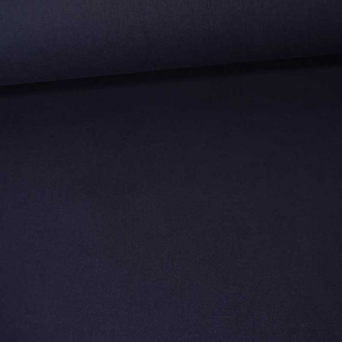 Tissu cretonne coton uni - bleu de prusse x 10cm