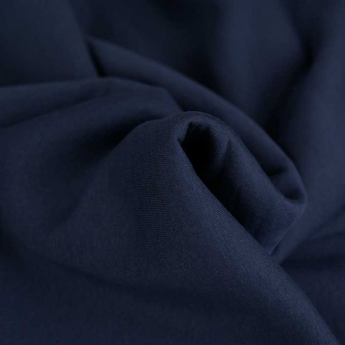 Tissu molleton sweat - bleu marine x 10 cm