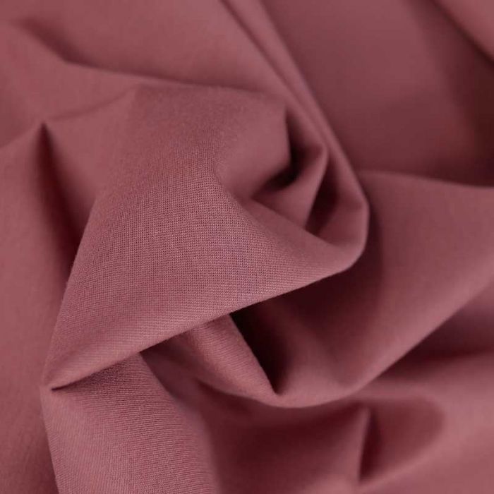 Tissu jersey punto lourd viscose - bois de rose x 10 cm