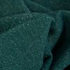 Tissu molleton sweat lurex argent - vert canard x 10 cm