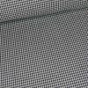 Tissu polyviscose pied-de-poule noir - blanc x 10 cm
