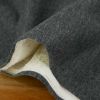 Tissu jersey doudou polaire double face - gris foncé x 10 cm