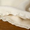 Tissu polaire molleton coton bio - écru x 10 cm