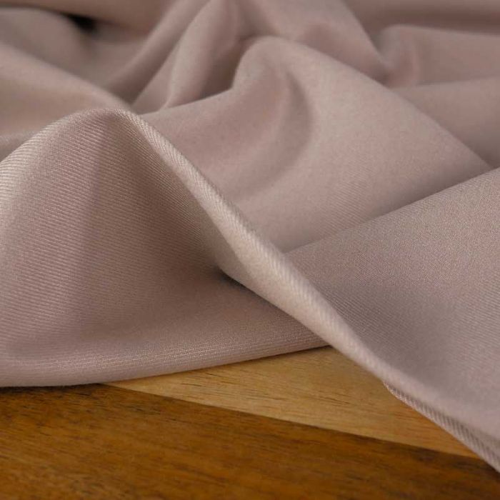 Tissu gabardine légère stretch uni - rose nude x 10 cm