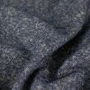 Tissu lainage tweed chevrons haute couture - bleu foncé x 10 cm