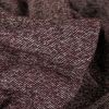 Tissu lainage tweed chiné haute couture - bordeaux x 10 cm