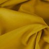 Tissu drap de laine cachemire haute couture - jaune safran x 10 cm