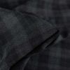 Tissu flanelle laine carreaux haute couture - gris foncé x 10 cm