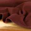 Tissu laine et cachemire haute couture - brun rouge x 10 cm