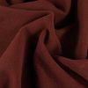 Tissu laine et cachemire haute couture - brun rouge x 10 cm