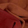 Tissu laine et cachemire haute couture - rouge et orange x 10 cm