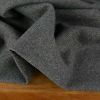 Tissu drap de laine lurex doré haute couture - gris x 10 cm