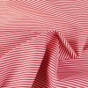 Tissu sergé coton stretch rayures haute couture - rouge x 10 cm