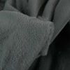 Tissu fausse fourrure uni - gris x 10 cm