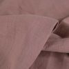 Tissu lin lavé uni - vieux rose x 10 cm