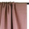 Tissu lin lavé uni - vieux rose x 10 cm